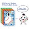 Wrapables Make a Face Stickers, Make Your Own Animal, Food, Dress-Up Stickers, DIY Craft Activities, Party Favors (24 Sheets), Sports Balls